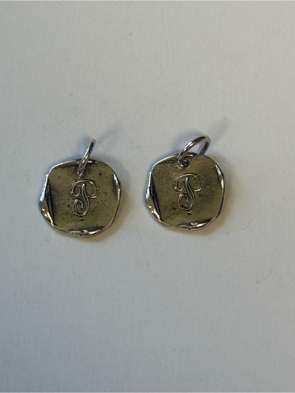 NWOT.  Waxing Poetic Sterling Silver ‘P’ Initial Charm (1)